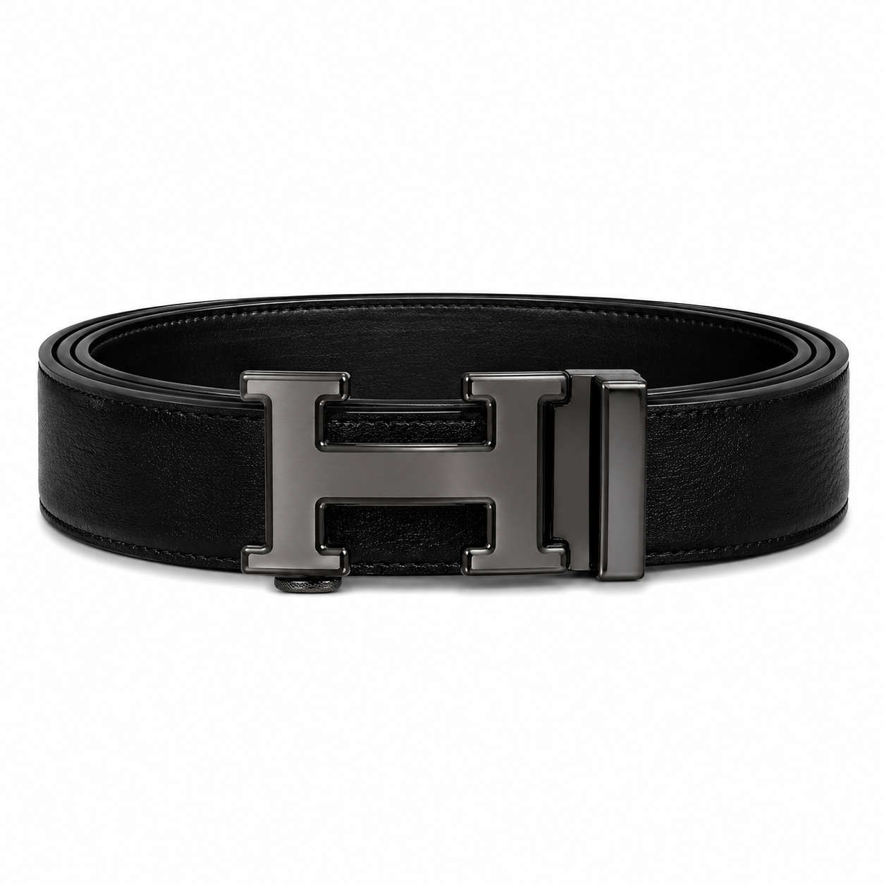 Hermès H-buckle leather belt