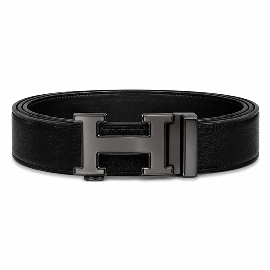 Hermès H-buckle leather belt