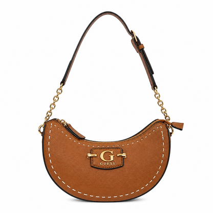 Guess Nastra Top Zip semi-circle shoulder bag