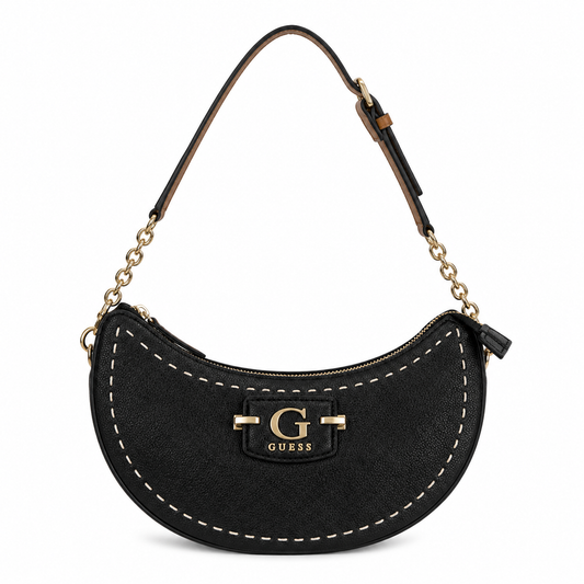 Guess Nastra Top Zip semi-circle shoulder bag