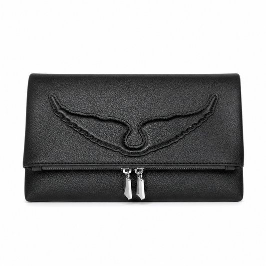 Zadig & Voltaire Rocky Wings grained leather bag ( large )
