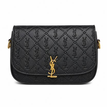 Saint Laurent Gaby black quilted leather satchel