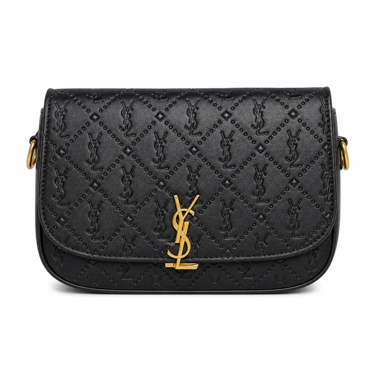 Saint Laurent Gaby black quilted leather satchel