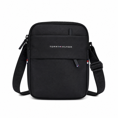 Tommy Hilfiger Black Logo Mini Reporter Bag