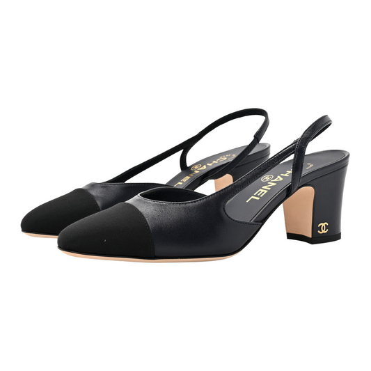 Chanel slingback pumps | Black