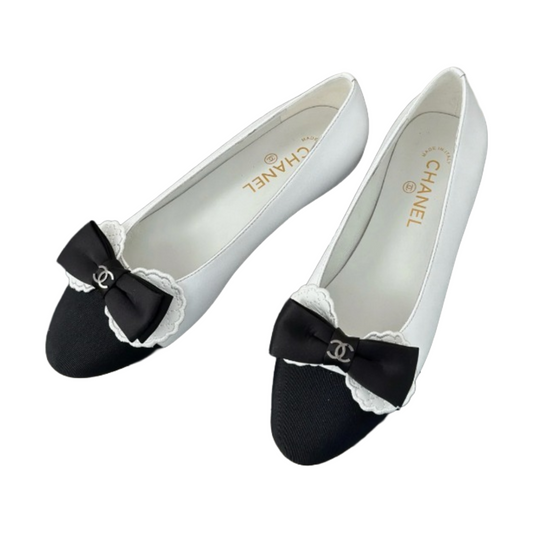 Chanel ballet flats | White