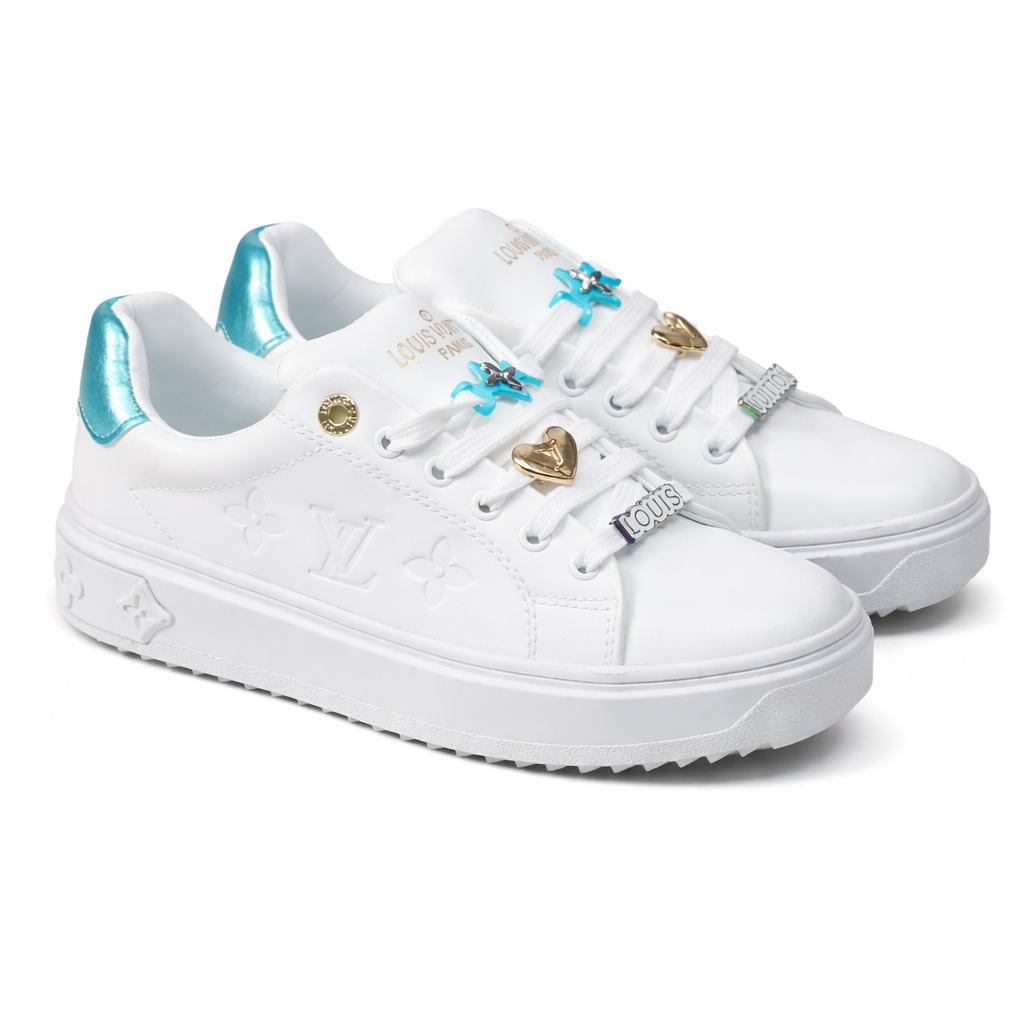 Louis Vuitton White Sneakers | Purple