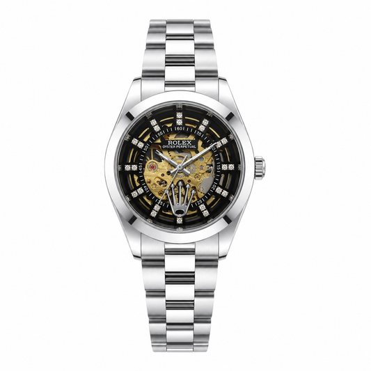 automatic skeletonized Rolex watches