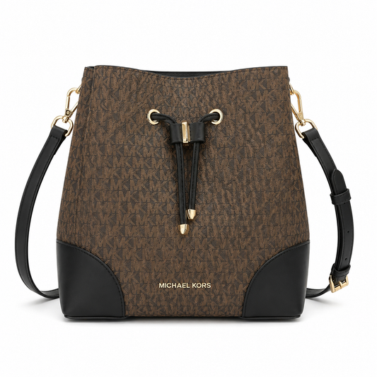 Michael Kors Mercer Small Logo Bucket Bag