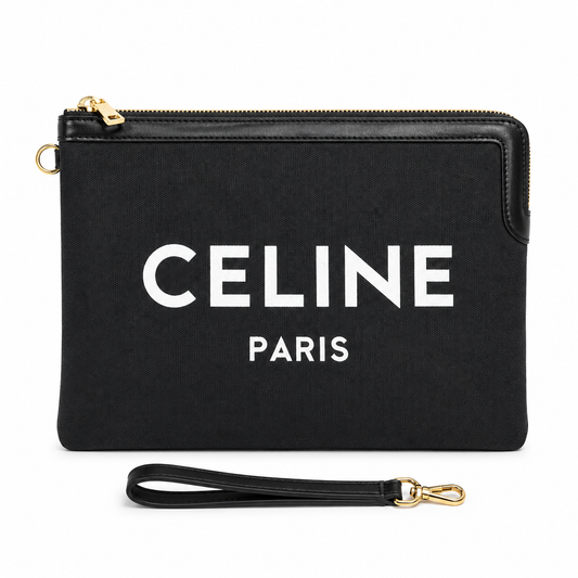 Celine Paris wristlet pouch