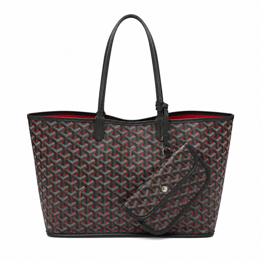 Goyard Bag | Black with red