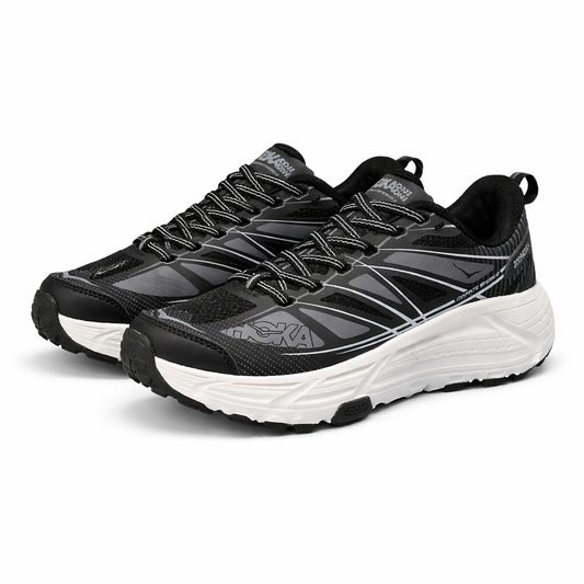 Hoka Black/White" sneakers