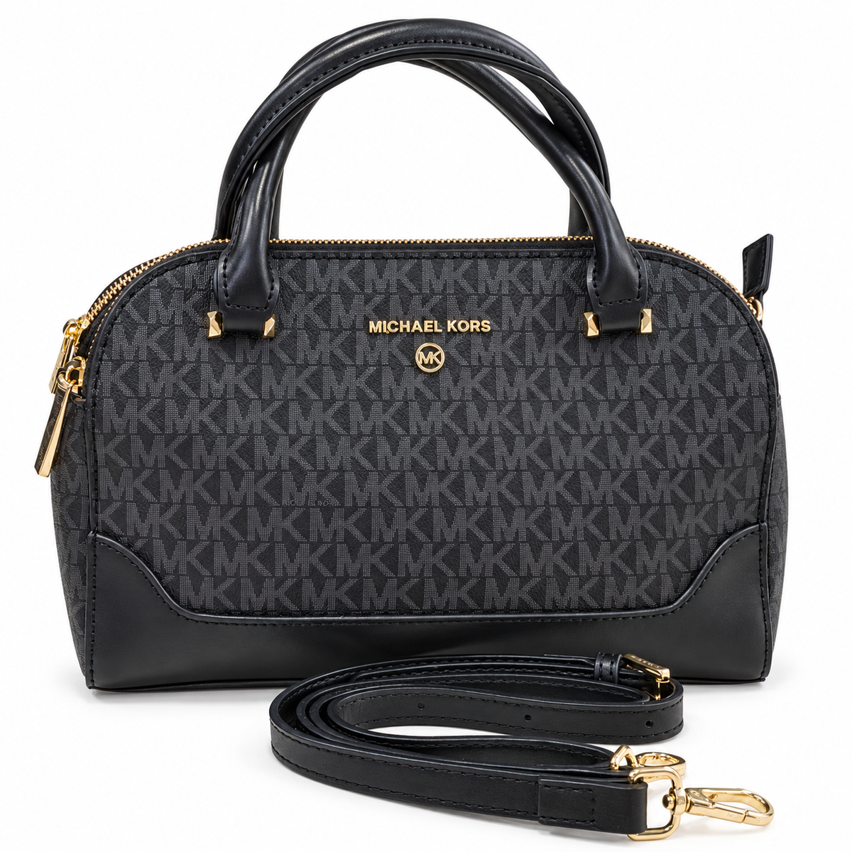 Michael Kors monogram dome satchel handbag