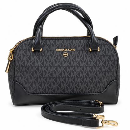Michael Kors monogram dome satchel handbag