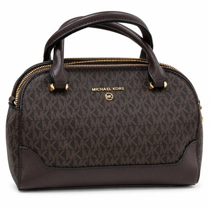 Michael Kors monogram dome satchel handbag