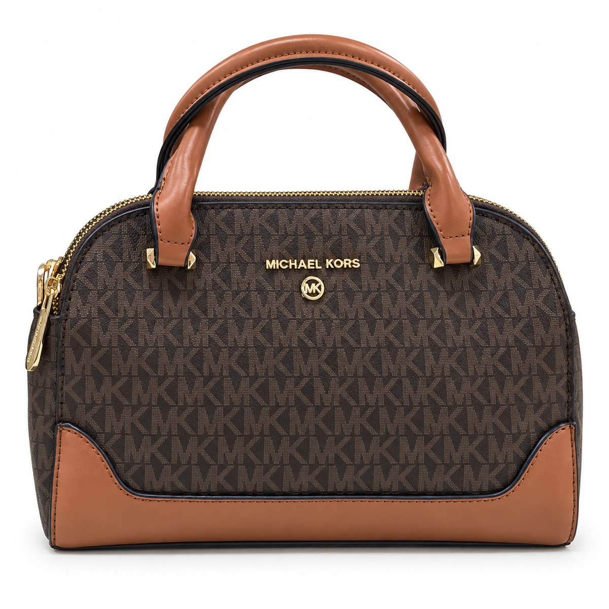 Michael Kors monogram dome satchel handbag