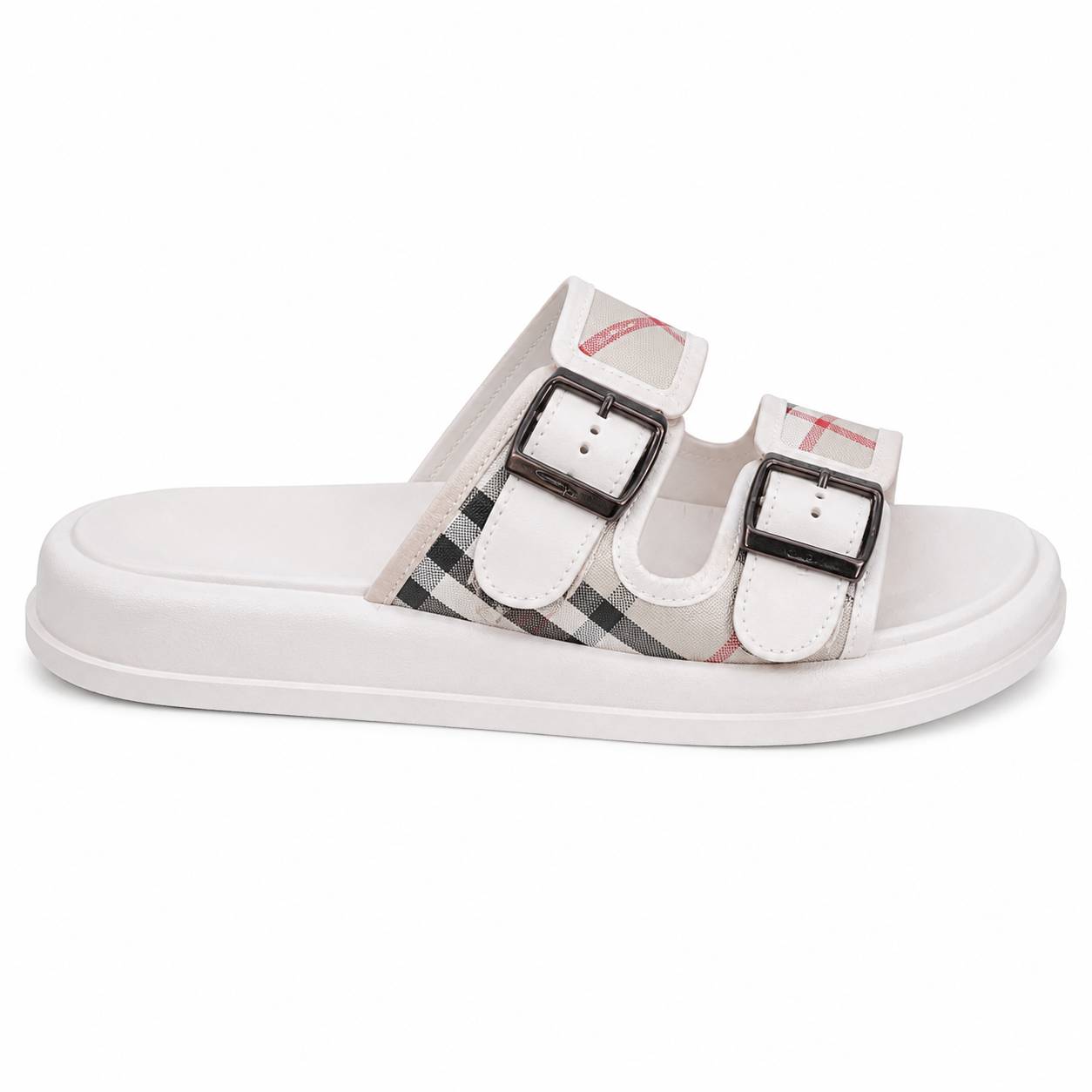 Burberry Check Suede Urchin sandals