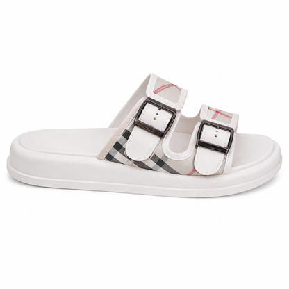 Burberry Check Suede Urchin sandals