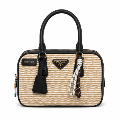 Prada Woven Wicker Handbag
