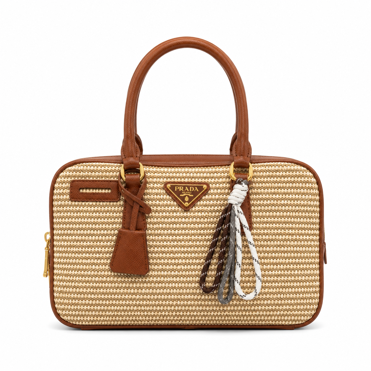 Prada Woven Wicker Handbag