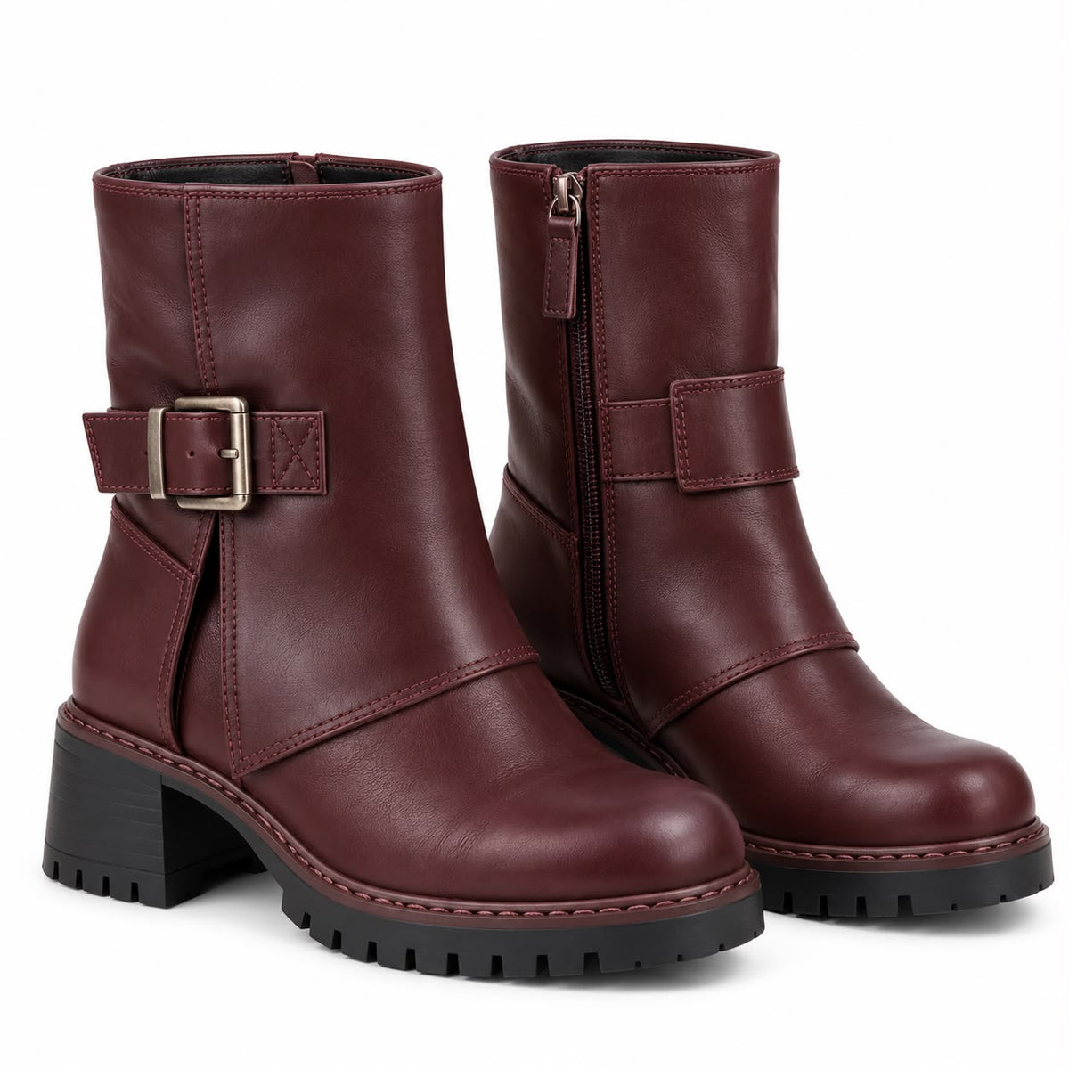 mid-calf biker boots