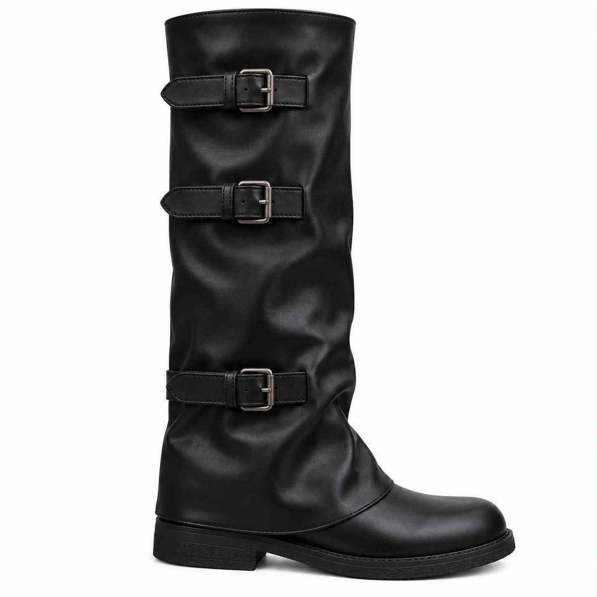DREAM PAIRS Fold-over Knee High Fashion Boots