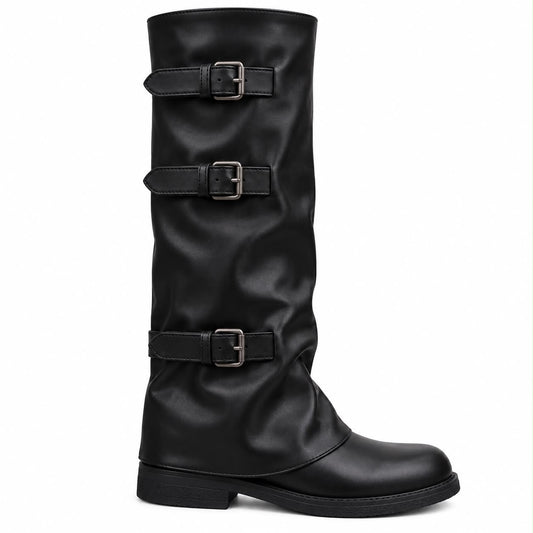 DREAM PAIRS Fold-over Knee High Fashion Boots