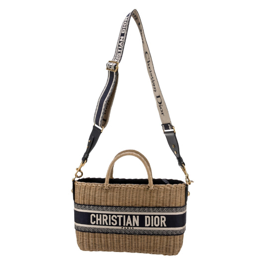 Christian Dior Wicker Basket Bag