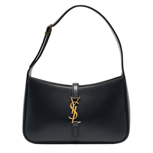 Yves Saint Laurent Leather Shoulder Bag | Black