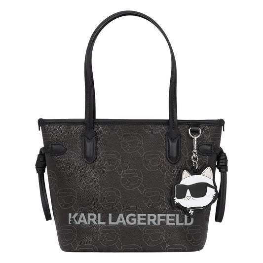 KARL LAGERFELD IKON MONOGRAM MINI TOTE BAG