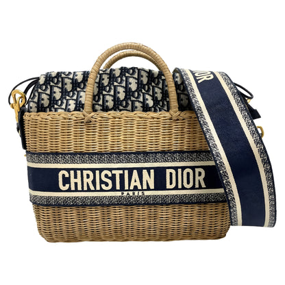 Christian Dior Wicker Basket Bag